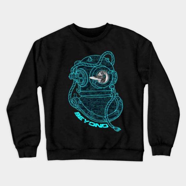 Deep sea explorer Crewneck Sweatshirt by Blacklinesw9